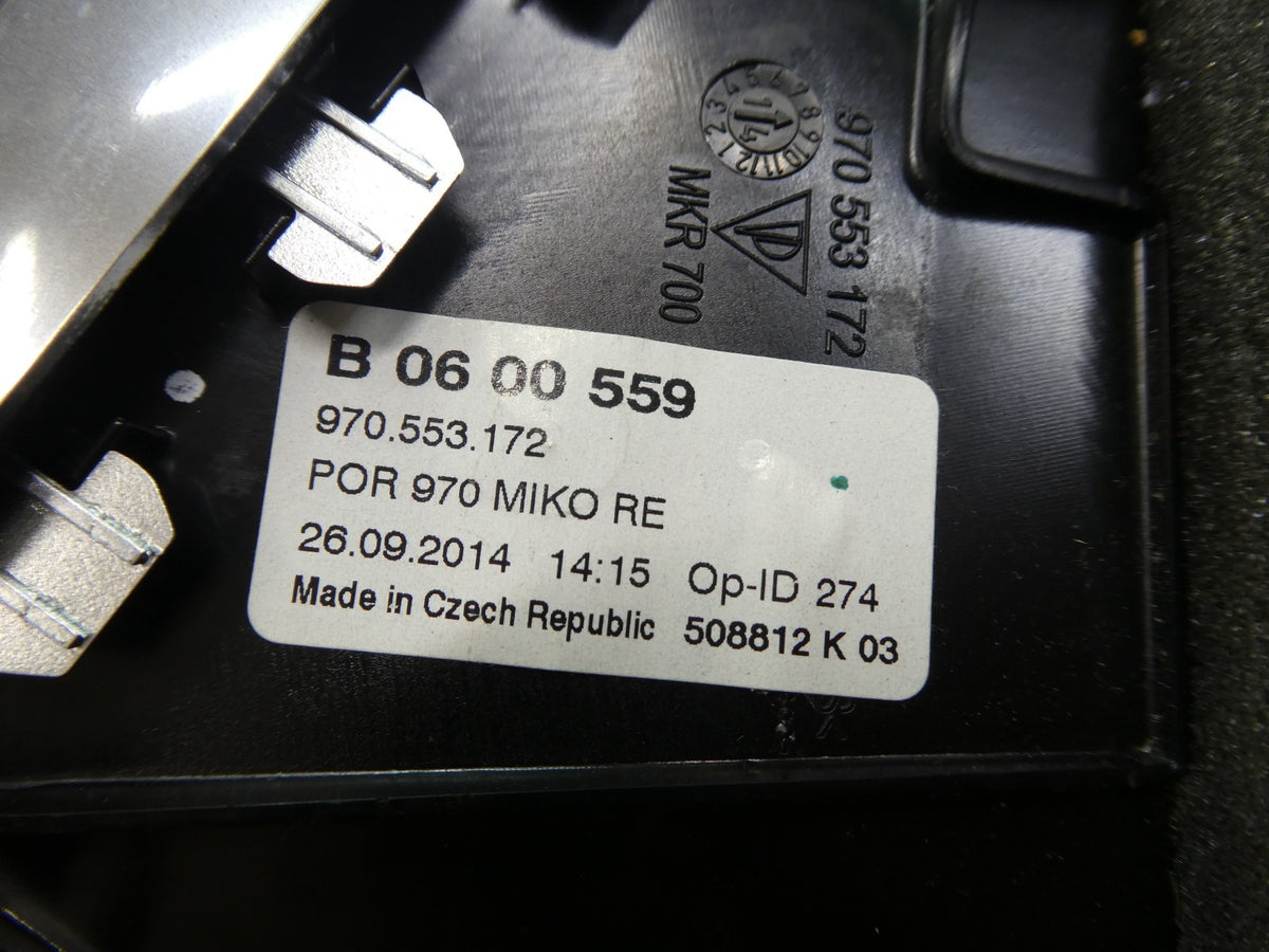 Porsche Panamera S 970 Mittelkonsole Luftdüse hinten rechts ORIGINAL gebraucht - 970553172 – Produktansicht 4