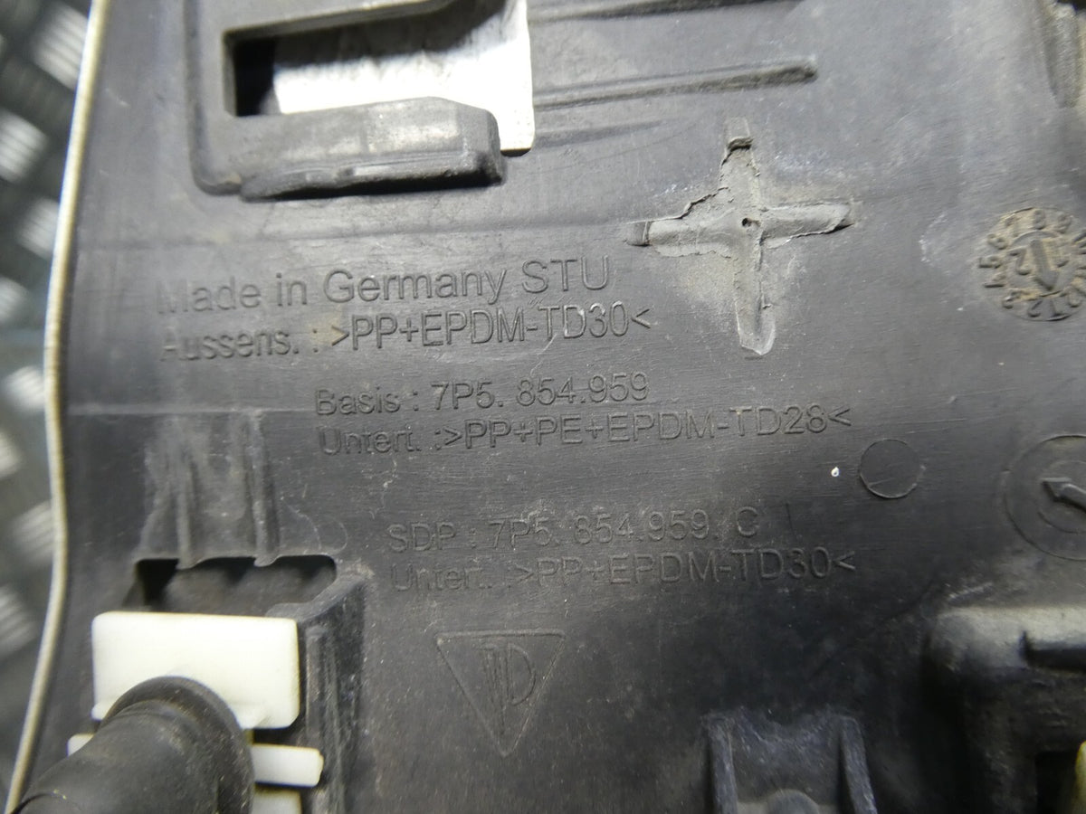 Porsche Cayenne 92A Orig. Kotflügel vorne links weiß 7P5854959C ORIGINAL gebraucht - Zierleiste – Produktansicht 4