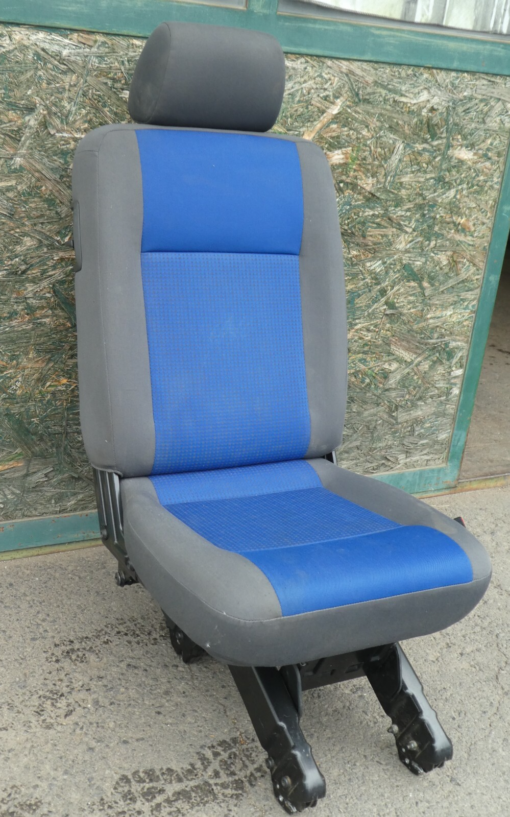 VW T5 Multivan Sitz Sitze 2. Sitzreihe Rechts Klappfunktion blau ORIGINAL gebraucht - Transporter – Produktansicht 3
