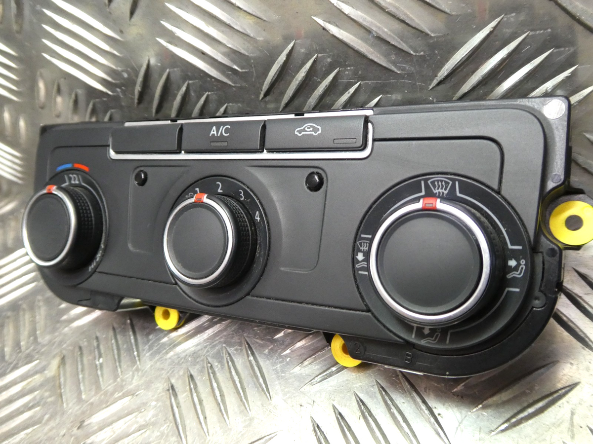 VW T5 FL T6 Klimabedienteil Heizung Schalter _ 7E0907047T ZJU ORIGINAL gebraucht - Transporter – Produktansicht 3