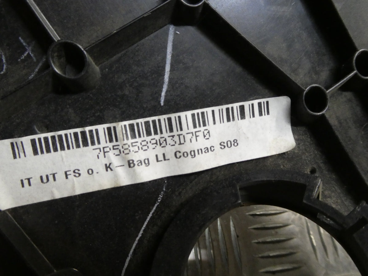 Porsche Cayenne 92A Lenksäule links Cognac Leder 7P5858903D 7F0 ORIGINAL gebraucht - Verkleidung – Produktansicht 4