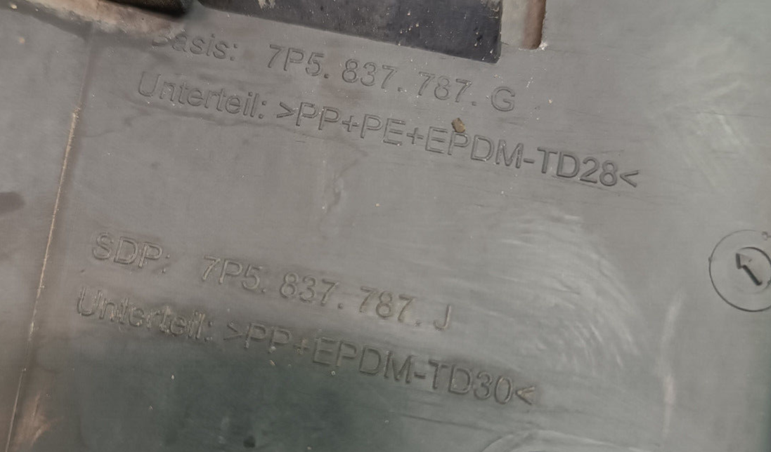 Porsche Cayenne S 92A Tür Türen Seite Linke 7P5837787G ORIGINAL gebraucht - Abdeckung – Produktansicht 3