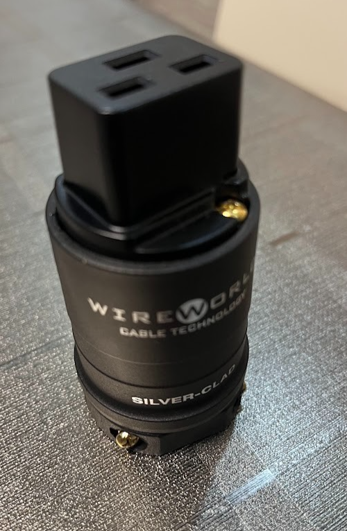 Silver-Clad OFC Copper 20A/250V Gerätestecker plug IEC C19 High-End ORIGINAL gebraucht - Wireworld – Produktansicht 6