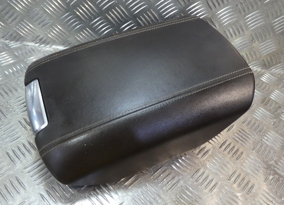 Porsche Cayenne 92A Leder Mittelkonsole Deckel Ferbe: Espresso 6H6 ORIGINAL gebraucht - Armlehne – Produktansicht 1