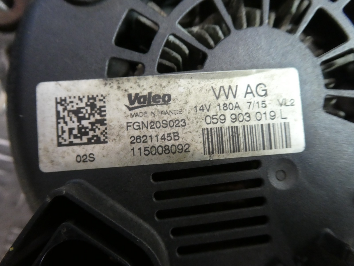 PORSCHE MACAN 2014-2018 3.0 TDI Lichtmaschine Generator 180A ORIGINAL gebraucht - 059903019L – Produktansicht 6