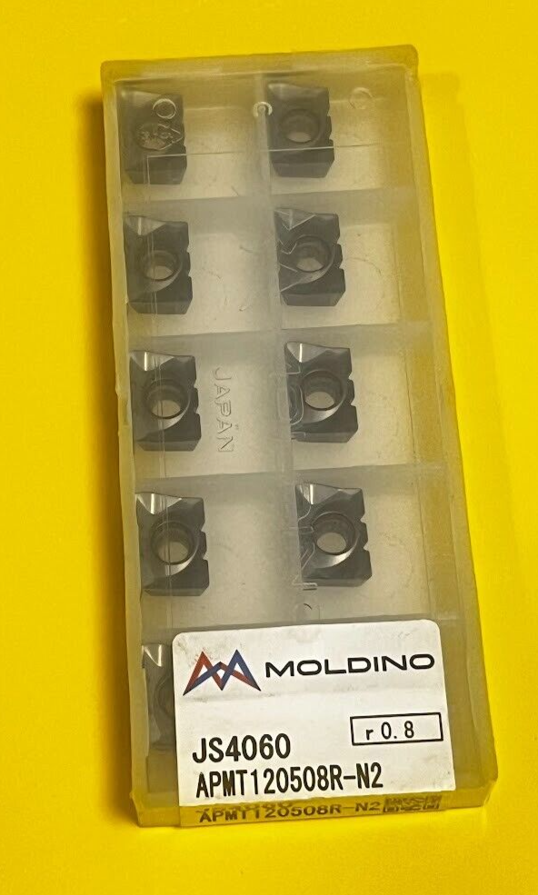 10 MOLDINO zum Fräsen 120508R-N2 JS4060 r 0.8 Neu 065025 1C486XZB ORIGINAL gebraucht - Wendeplatten – Produktansicht 1